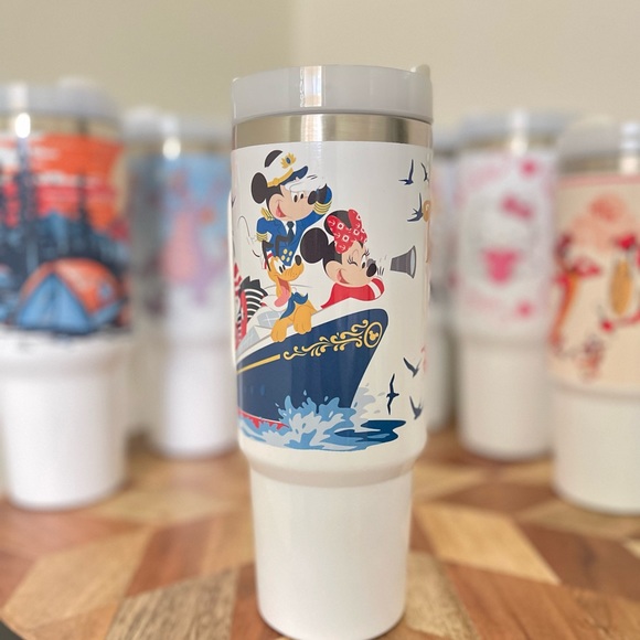 Disney Cruise 40oz Tumbler Cruise Dream.Fantasy.Magic.Wish.Wonder Mickey Fr - Picture 3 of 8
